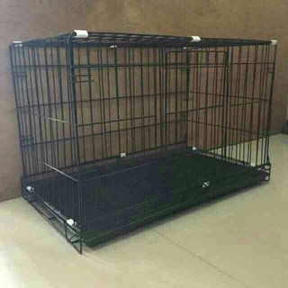 ❇XL，Large pet cage，Black pet cage collapsible dog
