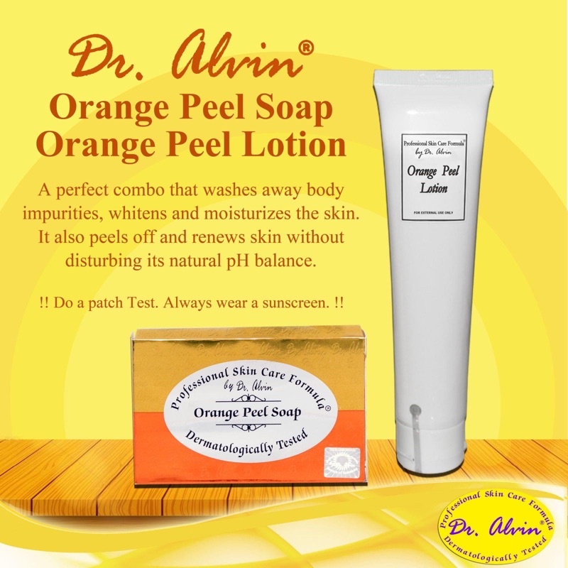 Dr. Alvin Orange Peel Duo Lotion and Soap Shopee Philippines