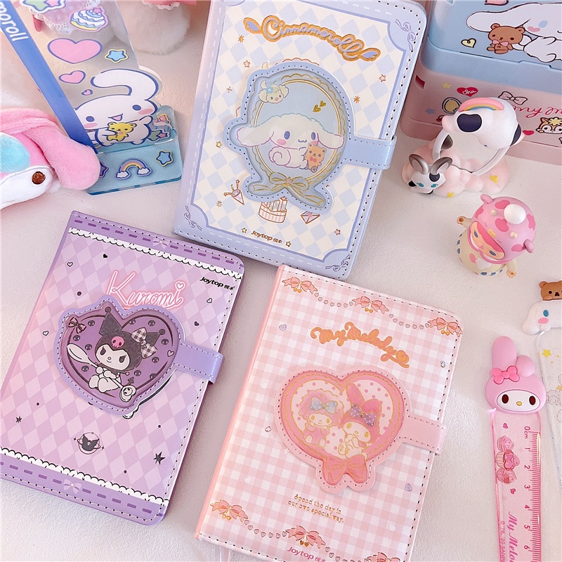 A6 Notebook Sanrio Cute Diary Book with Button PU Soft Cover