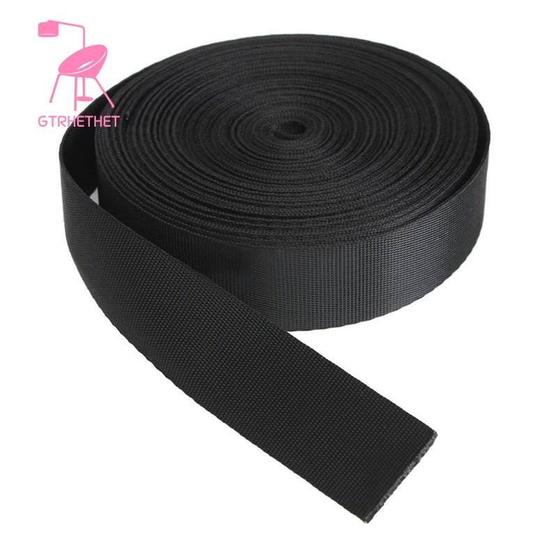 Black 10 Yards Nylon Webbing Tape Multi 