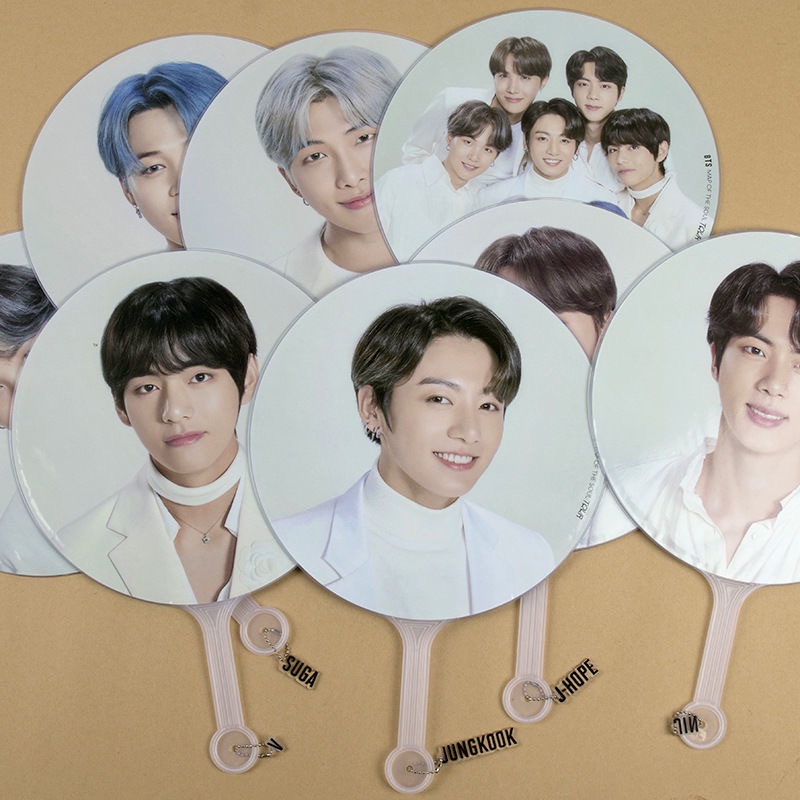 KPOP BTS MAP OF THE SOUL TOUR IMAGE PICKET Handheld Fan HD Photo Round ...