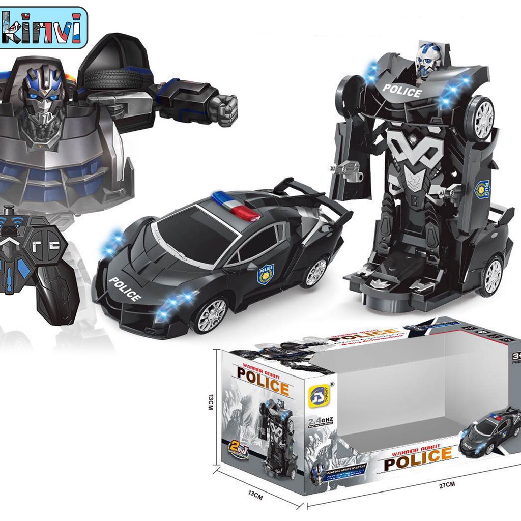 remote control transformer police car