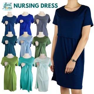 Bestmoms Maternity & Nursing Dress Premium Cotton SET B
