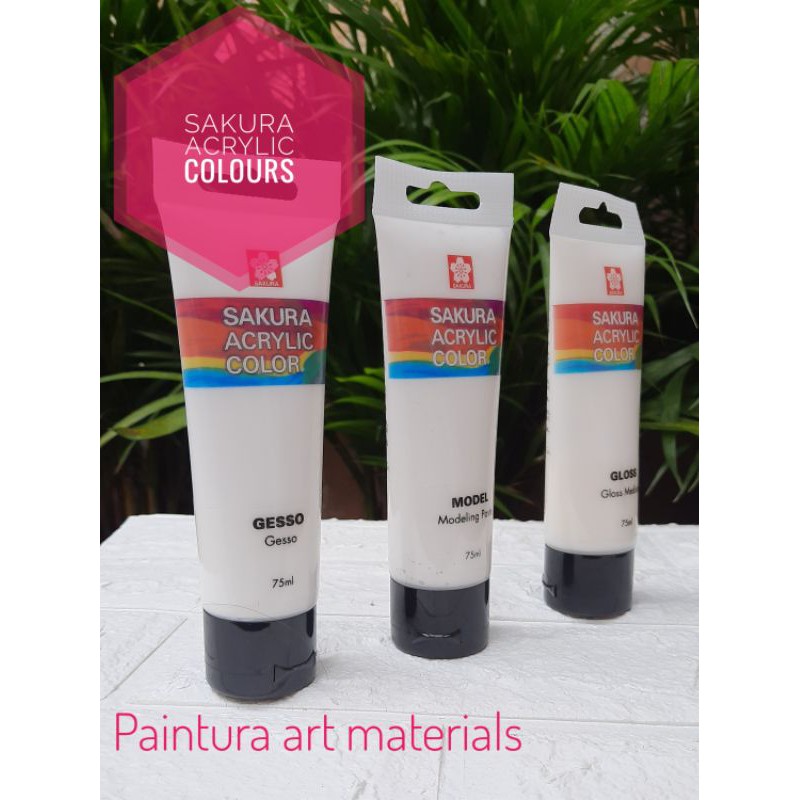 Sakura medium (gesso,modeling paste,gloss) 75ml Shopee Philippines