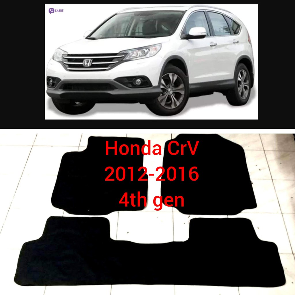 Honda Cr V 2012 2016 1st 2nd Rows Nomad Rubber Car Mat With Piping