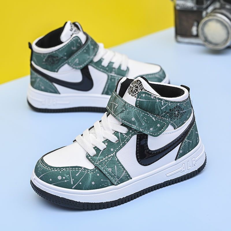 New fashion kids shoes for boys high-cut AJ1 classical basketball sneakers for girls(size 26-37)
