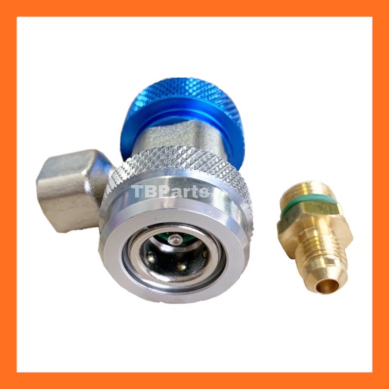 Copper adds air conditioner R134a (Blue) for Low pressure side, Coupler R134a Low side, air