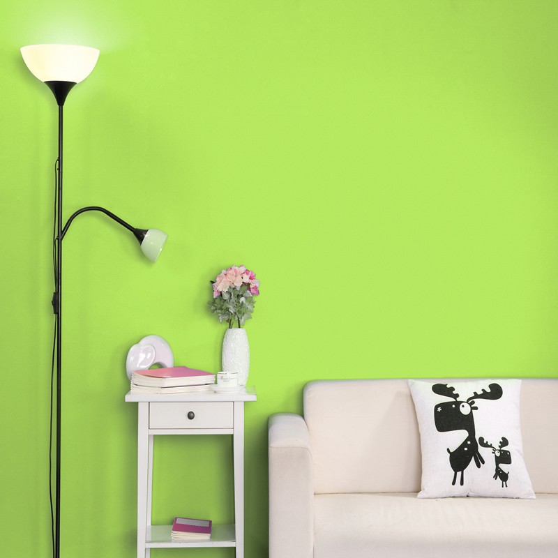 Non Stick Thickened Solid Color Apple Green Self Adhesive Wallpaper Shopee Philippines