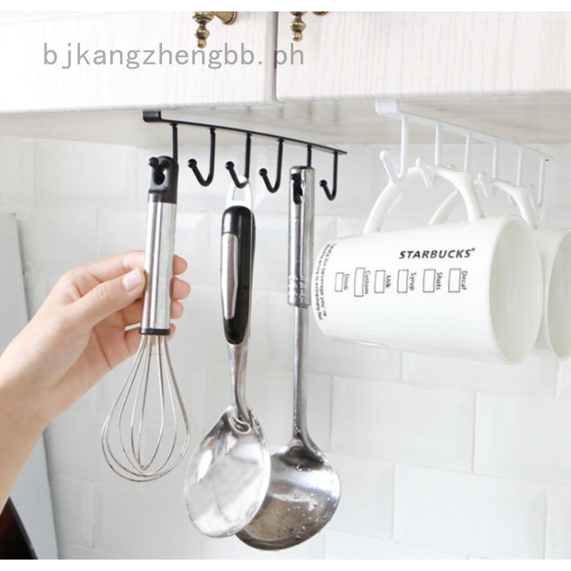 Bjkangzhengbb Hooks Wall Door Coat Rack Hat Clothes Cups Hanging