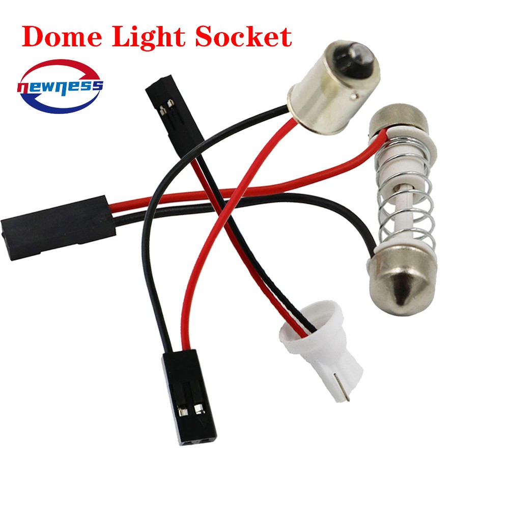 2pcs T10 Ba9s T4w Festoon Connector Wire Cables For All Car Light Led