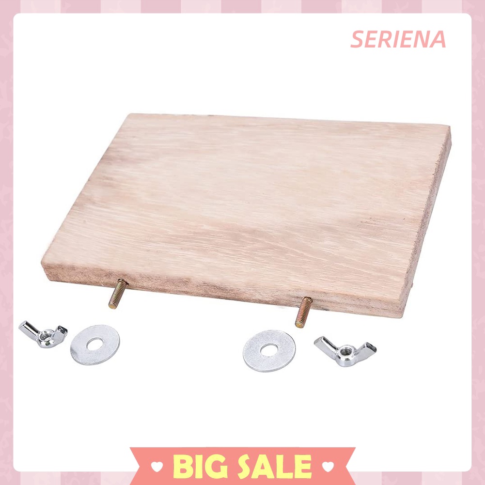 Wooden Stand Platform Pet Parrot Hamster Perches Paw Grinding Springboard #6