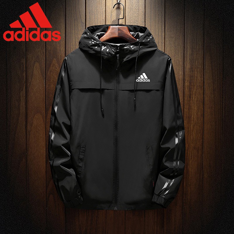adidas men's jacket with hood