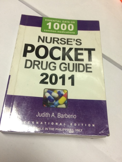 2011 Nurses Pocket Drug Guide Shopee Philippines - 