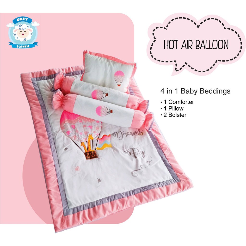 hot air balloon crib set