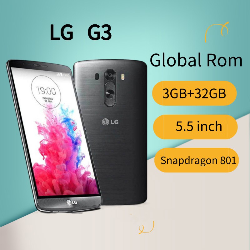 Original Lg G3 5 5inch 3gb 32gb Global Rom Android Used Smartphone Shopee Philippines