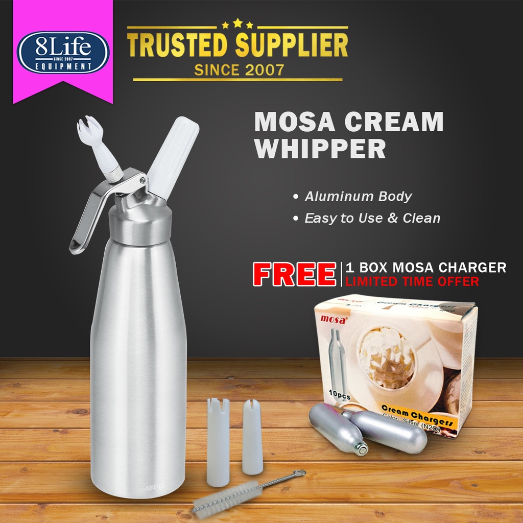 Mosa Cream Whipper Aluminum Dispenser and Dessert Whipper 500ml ...