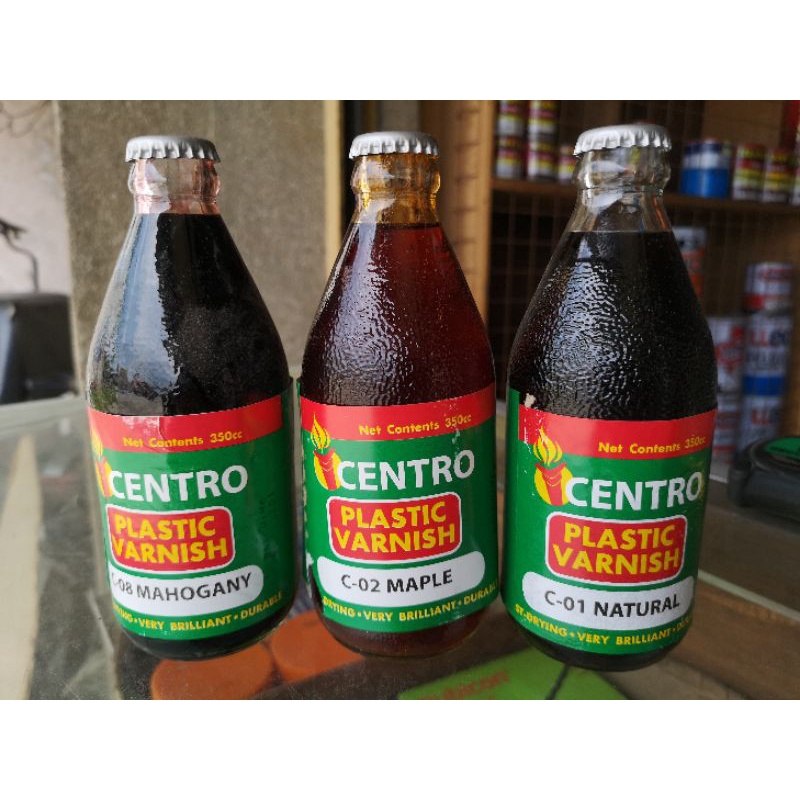 Centro Plastic Varnish (Natural, Maple, Mahogany) Shopee Philippines