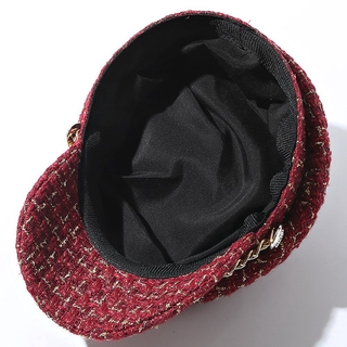 Jennifer's outfit secret   Winter Wool Beret Hat Women  Autumn Black Fiddler Cap Hat French Style Fl #8