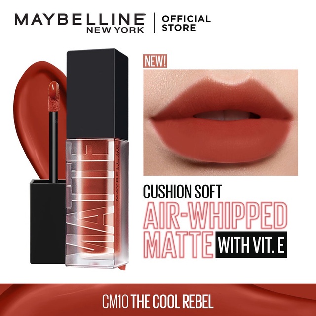 Maybelline Sensational Cushion Matte Lip Tint (Cool Rebel) Shopee