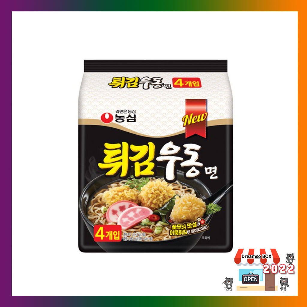 Nongshim Tempura Udon Noodles 118g*4pcs/ Korean Ramen Shopee Philippines
