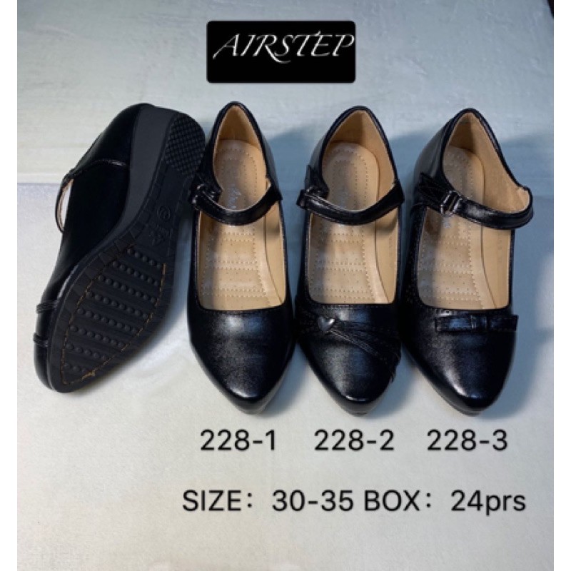 Korea Fashion Black School Shoes For Girls 6 10 Years Old Shopee Philippines