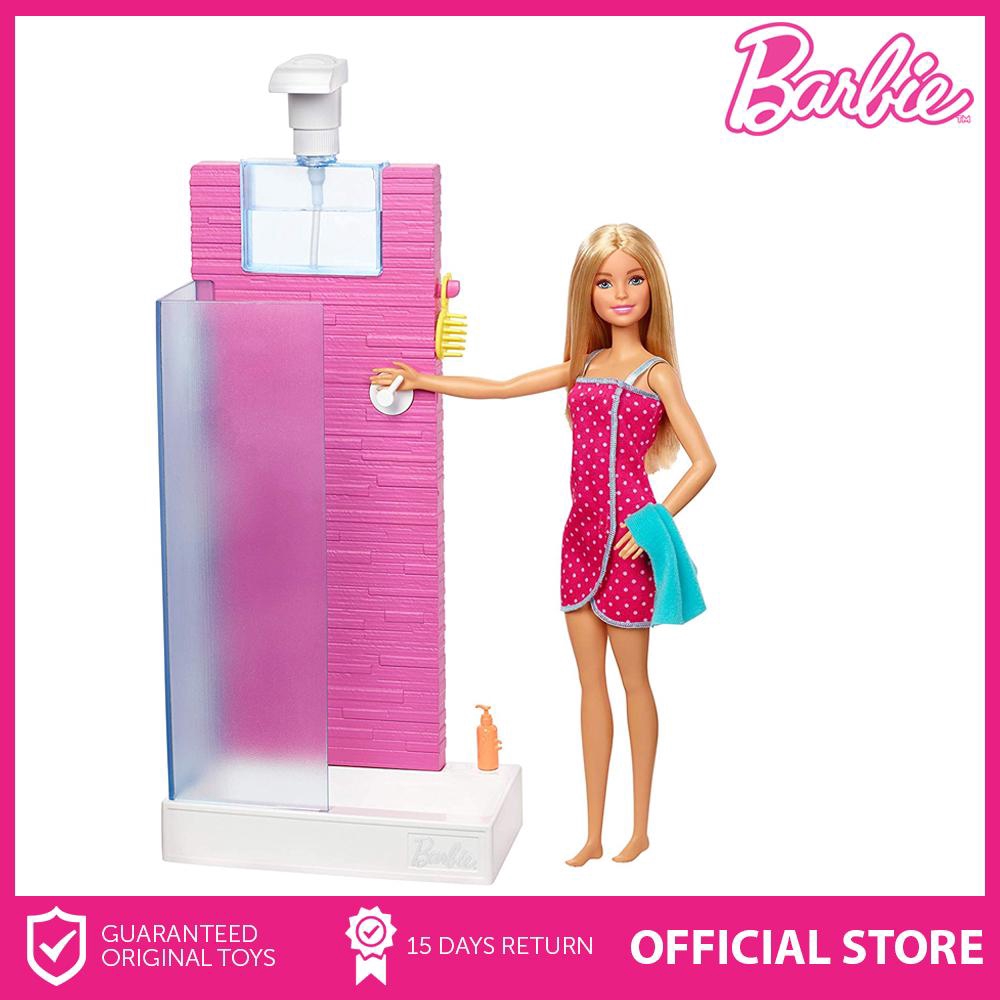 Barbie Doll Furniture Playset Bathroom With Working Shower Shopee Philippines
