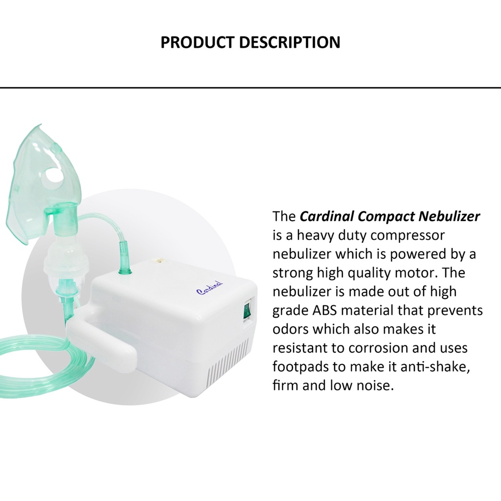 Indoplas Cardinal Compact Nebulizer (w/ complete accessories) | Shopee ...