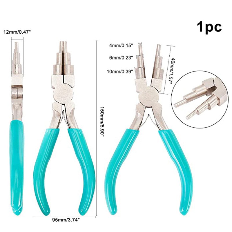2Pcs Jewelry Tongs, Including 6-in-1 Making Tongs Jewellery Tongs for Jewelry Making Beaded Loops DIY Crafts