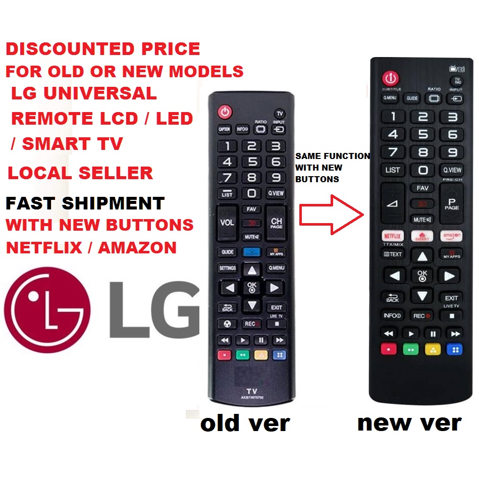 Universal TV Remote Control Replacement for LG HDTV Smart LED LCD