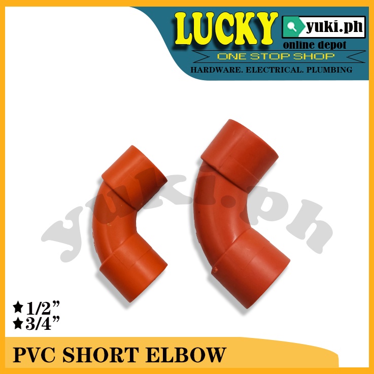 BLUE BEST ELECTRICAL PVC PIPE SHORT ELBOW (ORANGE CONDUIT ELBOW
