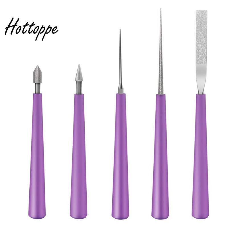 5PCS Bead Reamer Set Diamond Tool for Glass Plastic Metal Wood Beads