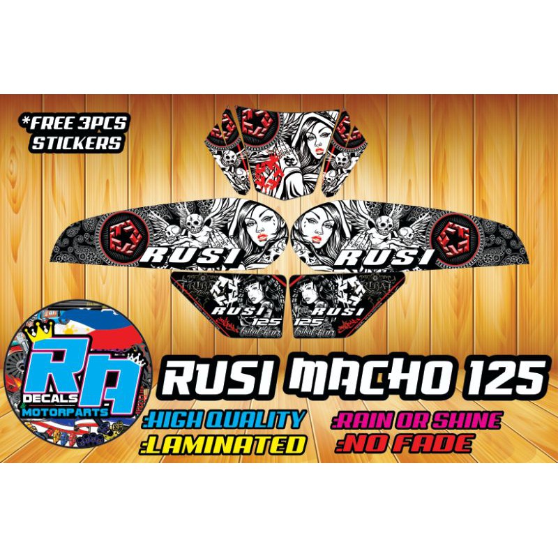 Rusi Macho 125 Tribal Decals Shopee Philippines