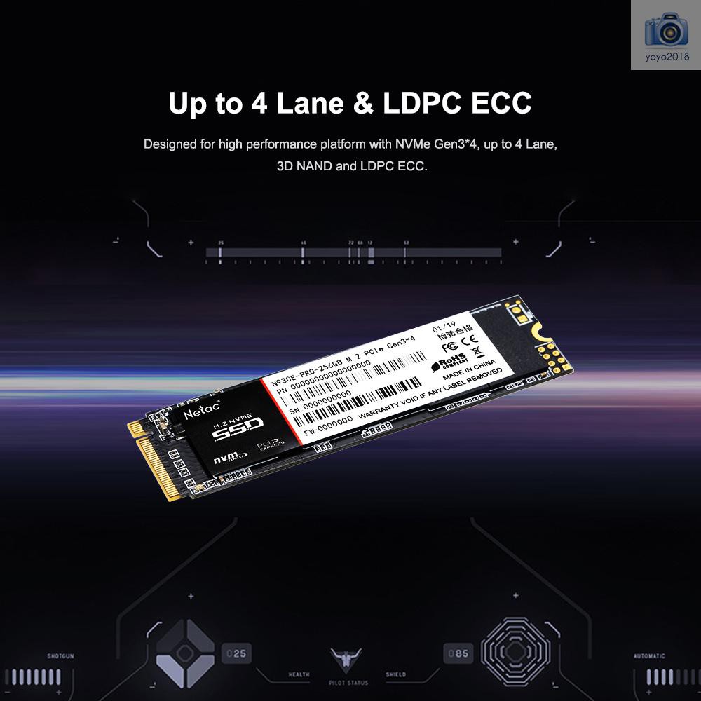 Netac N930E Pro M.2 2280 SSD 512GB NVMe PCIe Gen3*4 3D MLC/TLC NAND ...