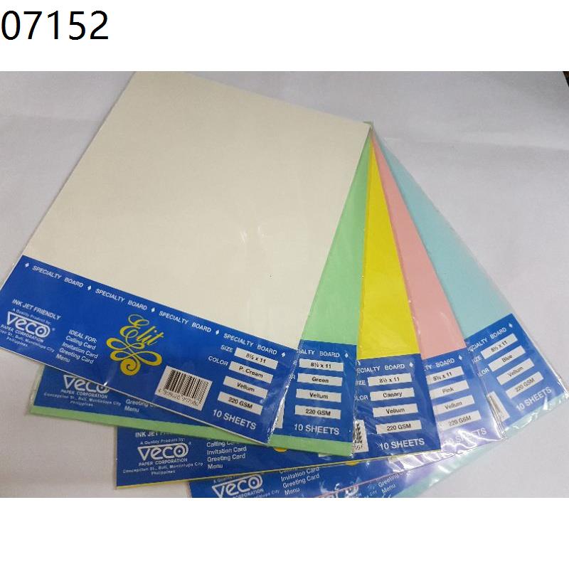 vellum board VECO Elit Vellum Board short/long 220 gsm Shopee Philippines