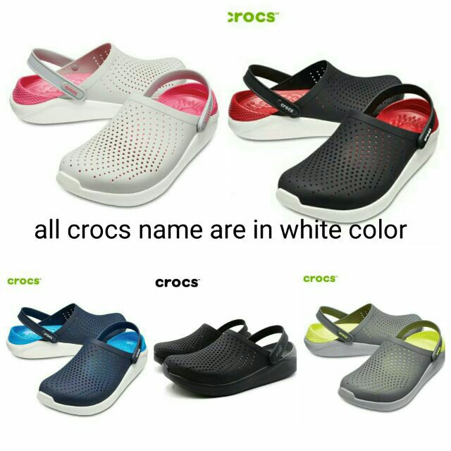 all color crocs