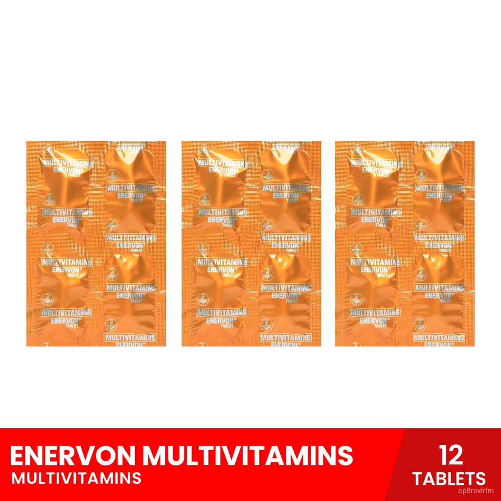 ENERVON Multivitamins x 12 tablets health supplements, vitamins