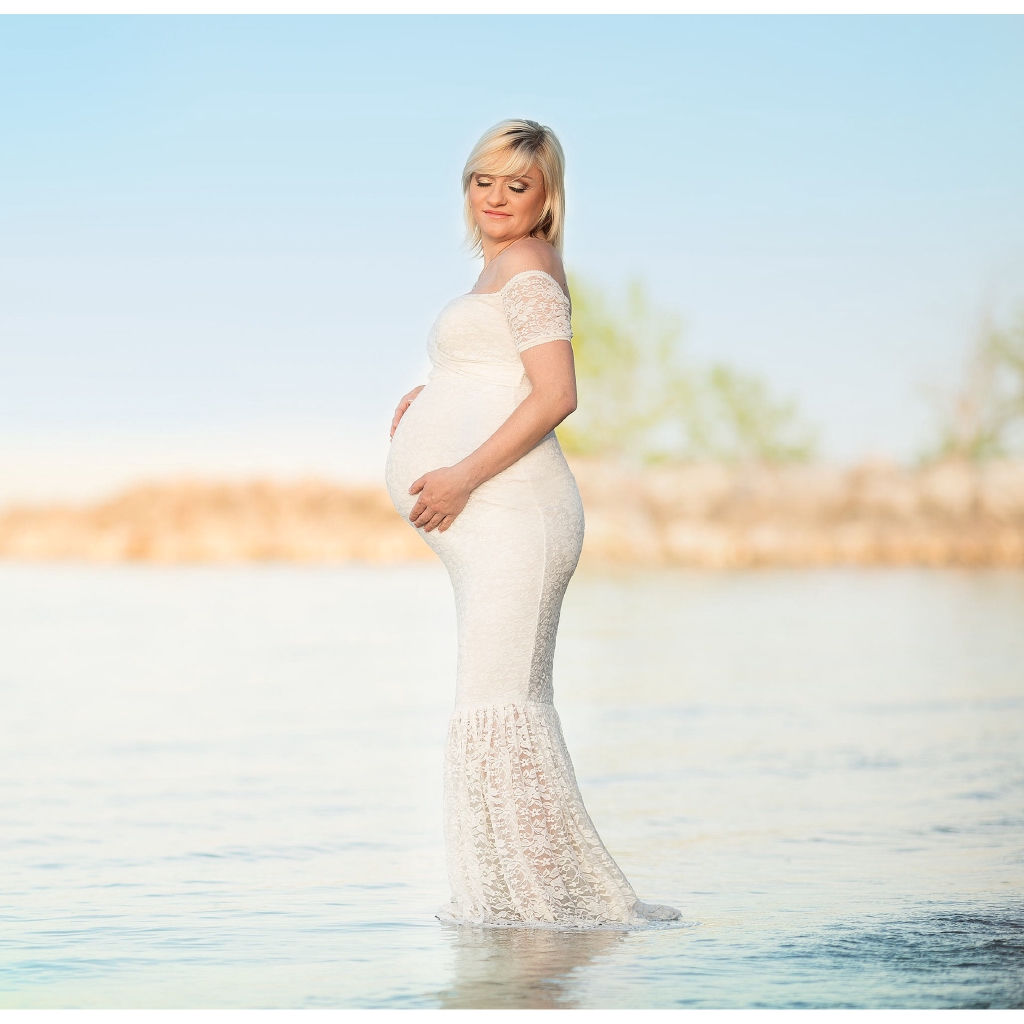 maxi dress maternity photoshoot