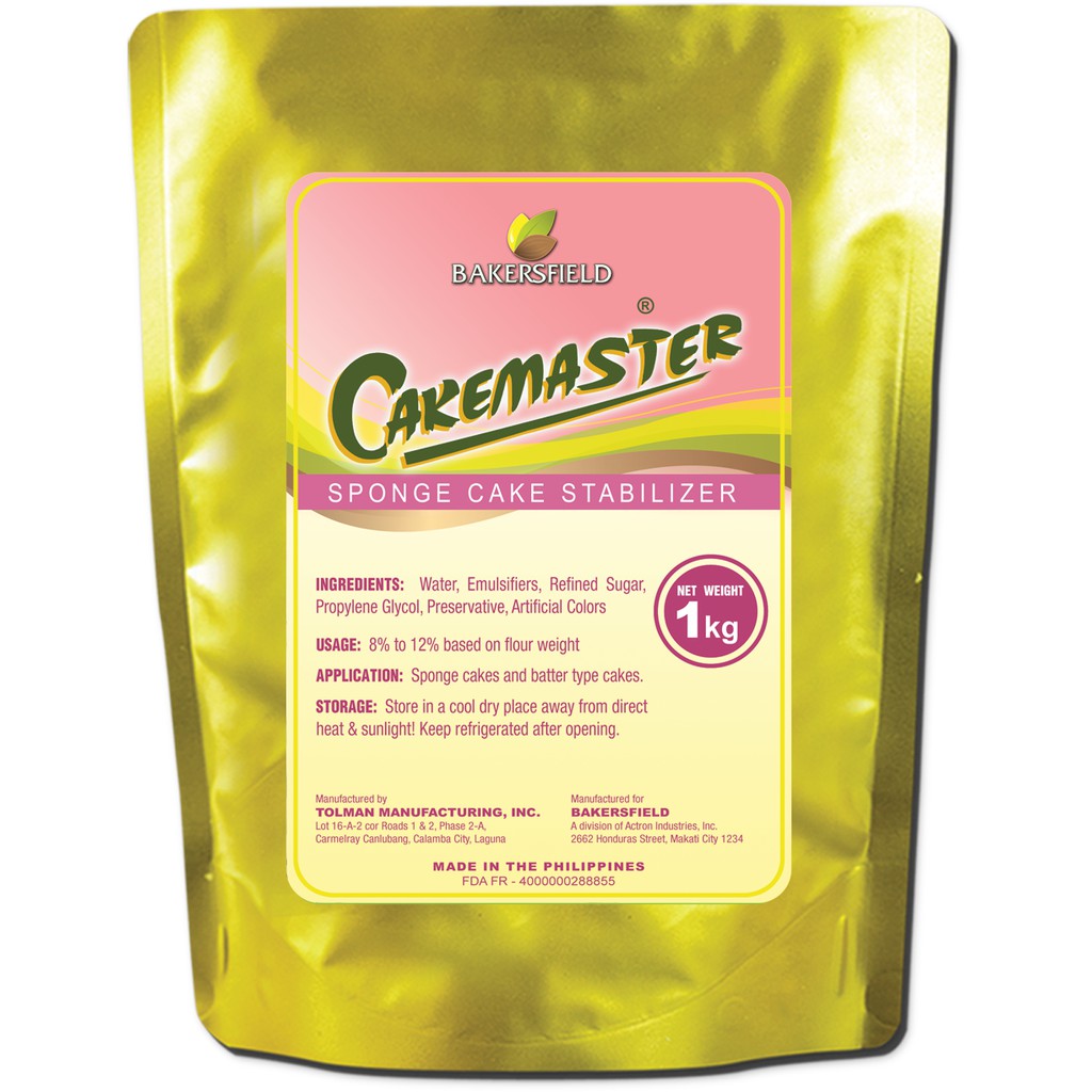 Bakersfield Cakemaster Sponge Cake Stabilizer 1kg Shopee Philippines