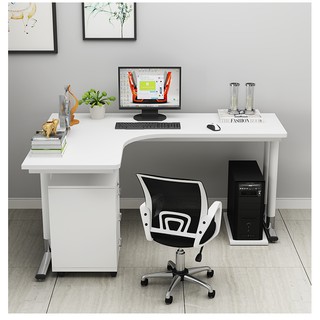 Kruzo L-Shaped Modern Table Corner Computer Desk Home Office Study  Workstation Wood & Steel | Shopee Philippines