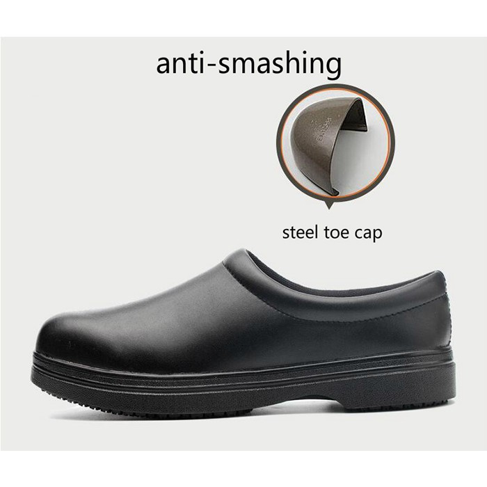 steel toe cap chef shoes