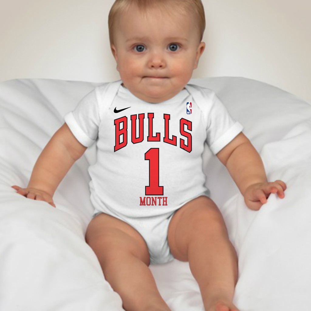 Baby Monthly Onesies Basketball Jersey Shopee Philippines