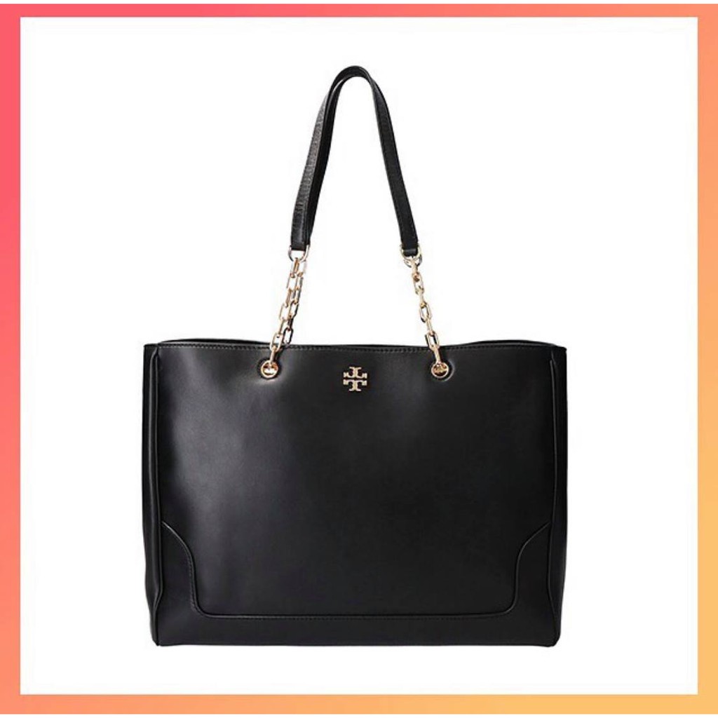 Tory Burch Carter Tote Bag (Black/Blue) | Shopee Philippines
