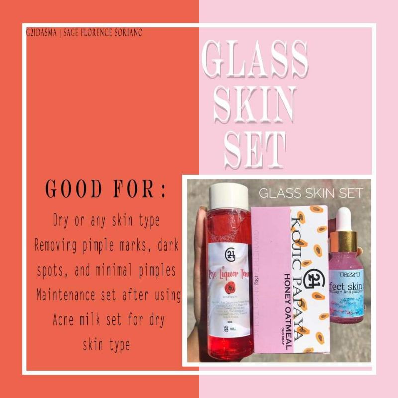 G21 Glass Skin Set (for Dry Skin) Shopee Philippines