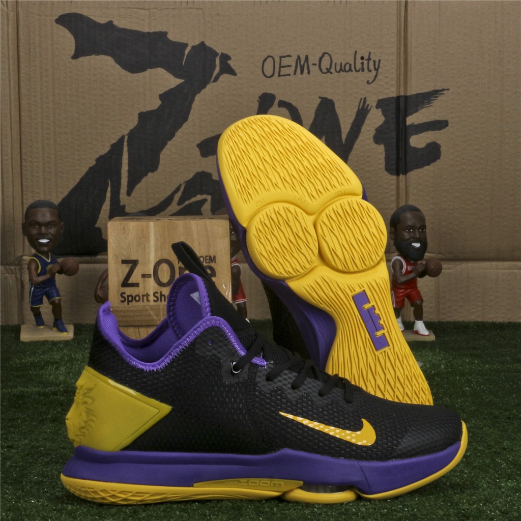 purple and gold running shoes