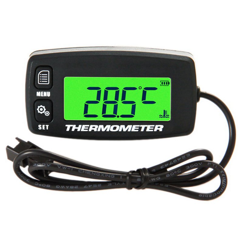 digital-lcd-engine-temperature-gauge-over-temperature-alert-with-sensor