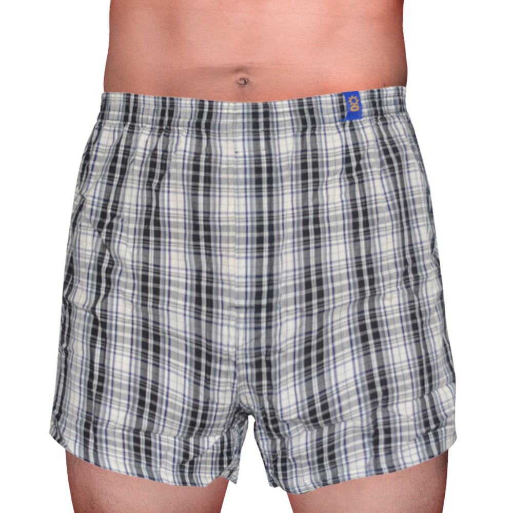 Sunjoy Checkered Boxer Shorts (Cream) | Shopee Philippines