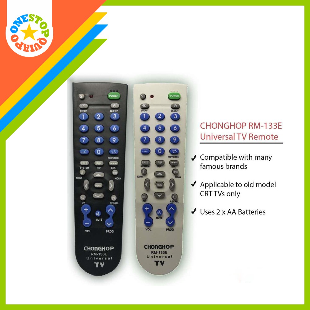OSQ RM133E Universal TV Remote control Shopee Philippines