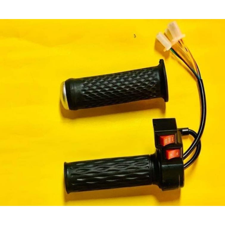 Ebike universal throttle with 3 speed button(123) and reverse button(DR