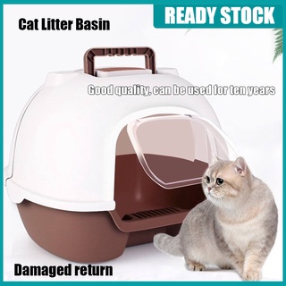 【Philippine cod】 Cat Litter Box Personality Creative Double Door Large Cat Toilet Pet Supplies Ca