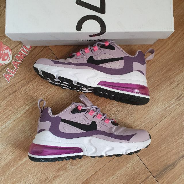 Nike Air Max 270 React Black Purple For Women Shopee Philippines